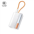SHARGE Portable Charger 10000mAh 45W Power Bank Built-in USB-C Cable Fast Charging Battery Pack Travel Essential Phone Battery
